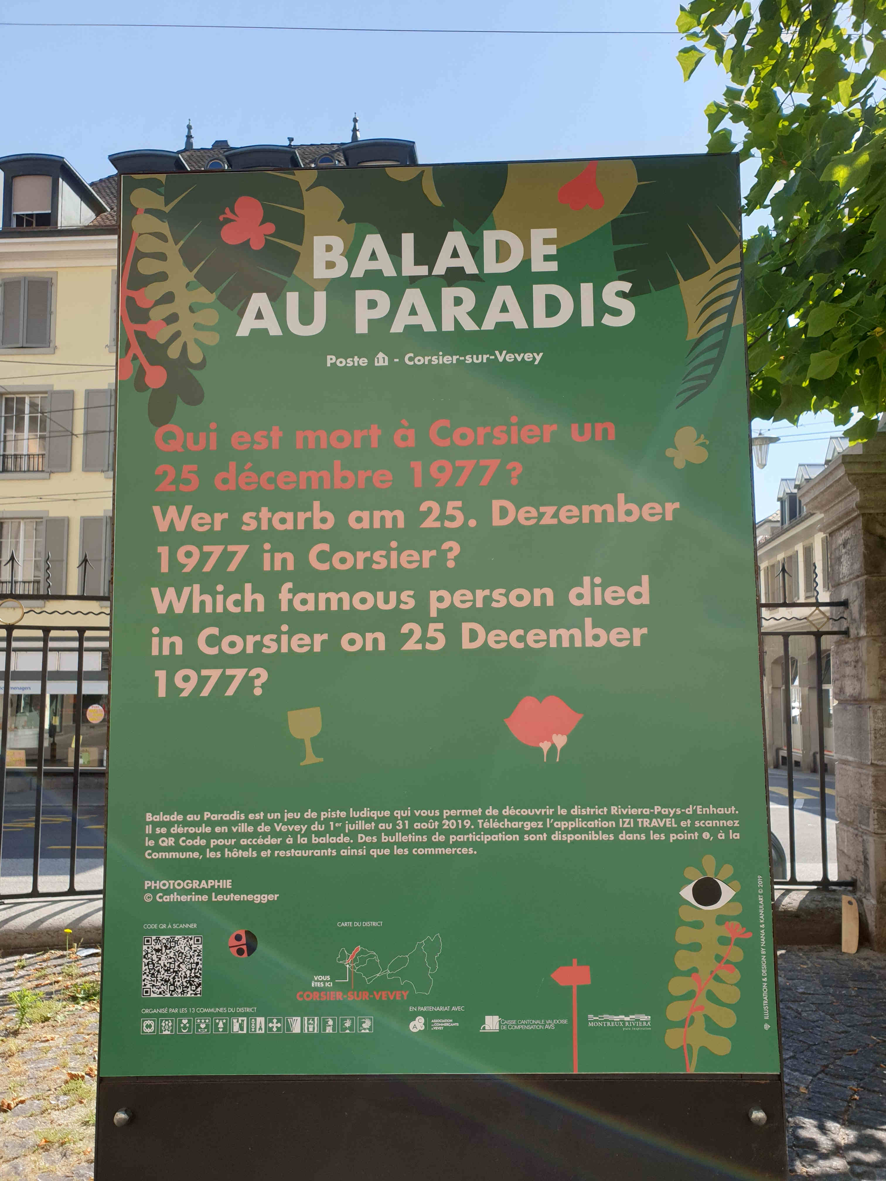 La « balade au Paradis » est ouverte à Vevey